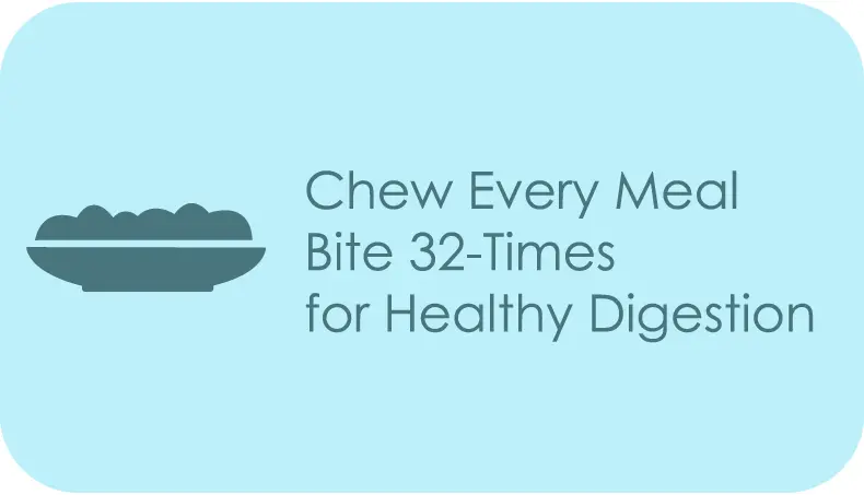 chew meal bite 32 times