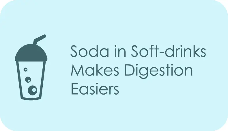 soft drinks make digestion easier