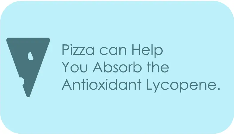 pizza helps absorbing antioxidant lycopene