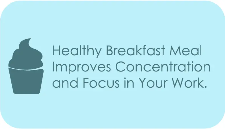 breakfast improves concentration and focus 